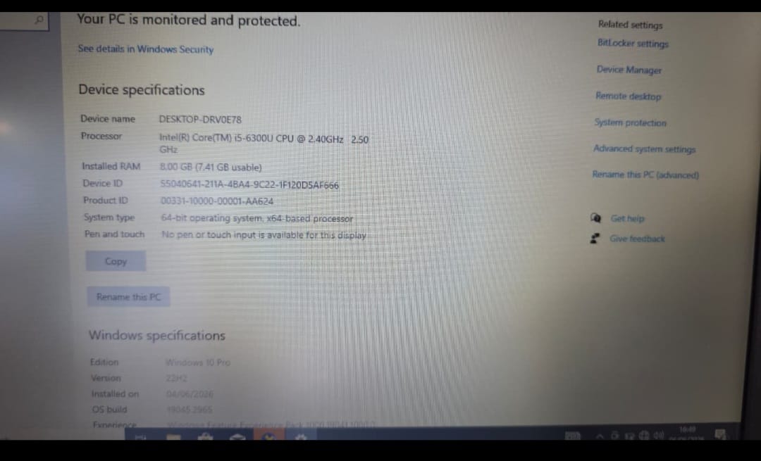 LENOVO THINKPAD CORE i5